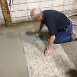 Troweling Out the Concrete Resurfacer