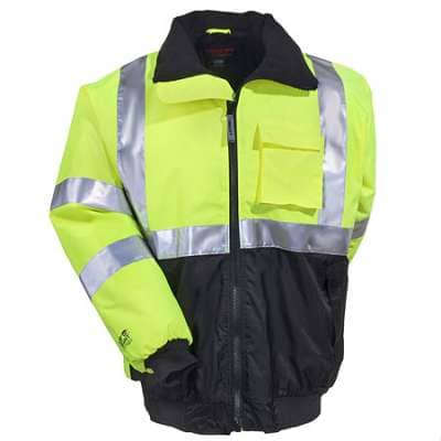Highly Visible Yellow Bomber Jacket